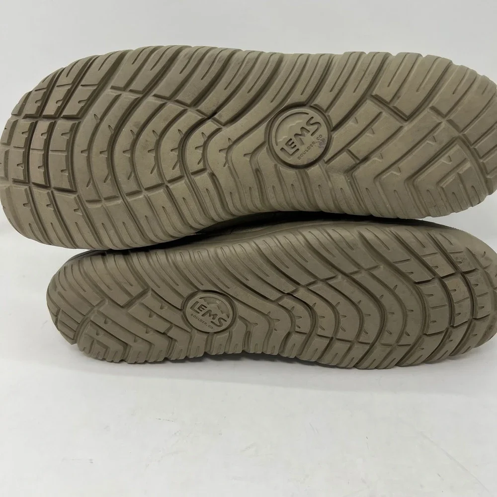 Lems Telluride Boot Limestone Suede Barefoot Winter Boots Mens 15 LEMS601